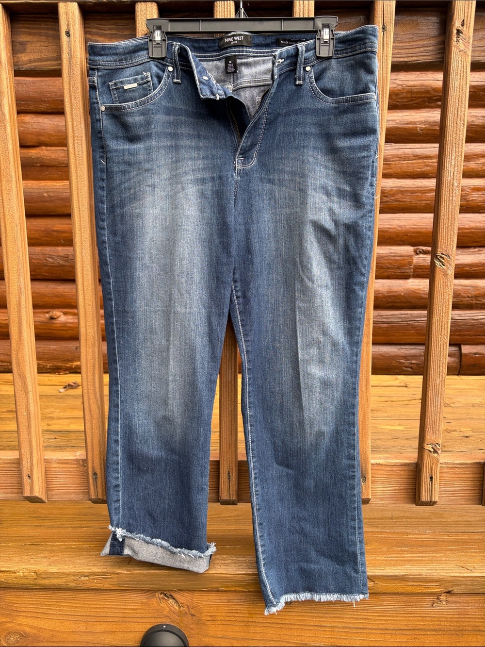 Ladies capri ankle length - Nine West Women's Blue Denim
